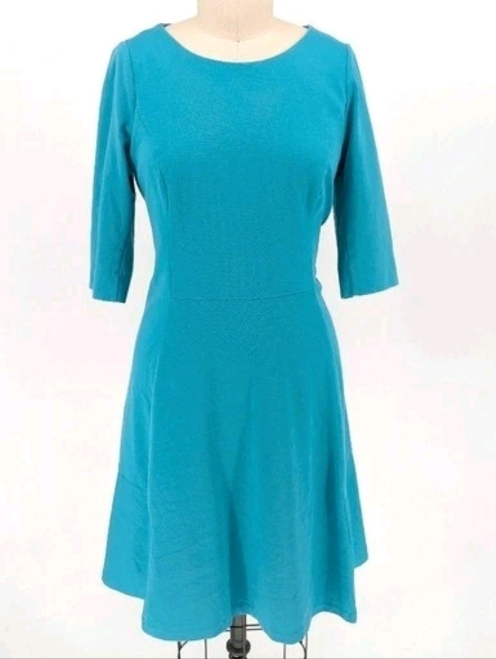 Boden Knit  Teal Midi Dress Fully Lened